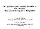 Gói giải pháp ngăn chặn suy giảm kinh tế của Việt Nam: Bài giảng, hiệu quả và vấn đề đặt ra - Nguyễn Thắng, Nguyễn Ngọc Anh