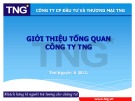 Bài thuyết trình giới thiệu tổng quan về Công ty TNG [chuẩn SEO]