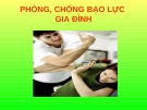 Bài giảng Phòng, chống bạo lực gia đình [chuẩn nhất]