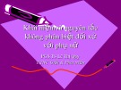 Bài giảng Khái niệm và nguyên tắc không phân biệt đối xử với phụ nữ của PGS.TS Lê Thị Quý