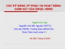 Bài giảng kỹ năng VP phục vụ giám sát của ĐBQH, HĐND - Nguyễn Văn Mễ