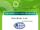 Thị trường các nhân tố sản xuất: Bài thuyết trình Kinh tế học vi mô