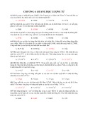 Bài tập trắc nghiệm Quang học lượng tử Chương 4 (Có đáp án)