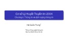 Bài giảng Cơ sở lý thuyết truyền tin Chương 3: Hà Quốc Trung