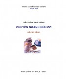 Giáo trình Thực hành chuyên ngành hữu cơ (hệ Cao đẳng): Phần 1