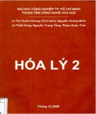 Giáo trình Hóa lý 2 Phần A: Tài liệu đầy đủ, chi tiết