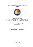Bài giảng môn học Quản lý kinh tế và đấu thầu - Bùi Hữu Bắc