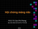 Bài giảng Hội chứng màng não - PGS.TS Cao Phi Phong