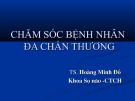 Bài giảng Chăm sóc bệnh nhân đa chấn thương
