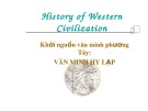 Bài giảng Khởi nguồn văn minh phương Tây: Văn minh Hy Lạp