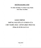 Giáo trình Những nguyên lý cơ bản của chủ nghĩa Mác-Lênin (Học phần II): Phần 1