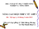 Bài giảng Nâng cao nhận thức về giới - Lê Thị Mộng Phương, Lê Thị Thanh Huyền