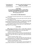Quyết định số: 20/2015/QĐ-UBND tỉnh Ninh Thuận