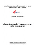 Bài giảng Toán cao cấp A1-C1 Phần 2: Huỳnh Hữu Dinh (Chi tiết)