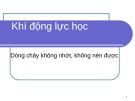 Bài giảng Khí động lực học: Bài 4 của Nguyễn Mạnh Hưng
