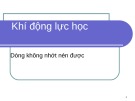 Bài giảng Khí động lực học: Bài 6 của Nguyễn Mạnh Hưng