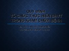 Bài giảng Quy định BHYT trong khám chữa bệnh: BS.CK1. Lưu Thị Thanh Huyền