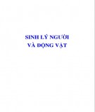 Giáo trình Sinh lý người và động vật Phần 1: Tài liệu đầy đủ