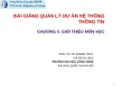 Bài giảng Quản lý dự án hệ thống thông tin: Chương 0 - PGS.TS. Hà Quang Thụy