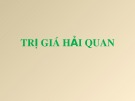 Bài giảng trị giá hải quan: Tổng quan về trị giá hải quan - Bài 1