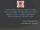 Bài giảng về thách thức của cơ quan kiểm toán nhà nước trong đảm bảo minh bạch và trách nhiệm giải trình chi tiêu công - PGS.TS. Đoàn Xuân Tiên