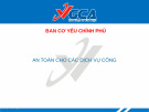 Bài giảng An toàn cho các dịch vụ công chuẩn nhất