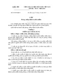 Luật Phòng, chống bệnh truyền nhiễm Số: 03/2007/QH12