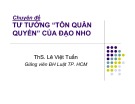 Tư tưởng tôn quân quyền của đạo Nho: Bài giảng Chuyên đề 4 - ThS. Lê Việt Tuấn