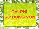Bài giảng chi phí sử dụng vốn môn học: Tổng hợp và chi tiết