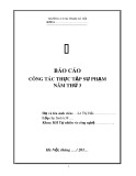 Báo cáo: Công tác thực tập sư phạm năm thứ 3