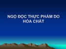 Bài giảng Vệ sinh an toàn thực phẩm Chương 4: TS. Đàm Sao Mai