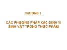 Bài giảng Vi sinh thực phẩm: Chương 1 - Đào Hồng Hà