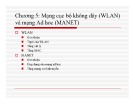 Mạng không dây WLAN và MANET: Bài giảng Chương 5 về Mạng cục bộ không dây và Ad hoc