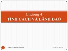 Bài giảng Tính cách và Lãnh đạo Chương 4: Phân tích chi tiết