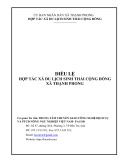 Điều lệ hợp tác xã du lịch sinh thái cộng đồng xã Thạnh Phong