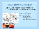 Hệ thống treo tự động Automotive suspension system: Bài thuyết trình chi tiết