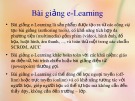 Bài giảng e-Learning: Tuyển tập bài giảng trực tuyến (49tr)