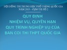 Quy định mới nhất về nhiệm vụ, quyền hạn và quy trình nghiệp vụ của Ban Coi Thi THPT Quốc Gia