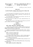 Thông tư số: 49/2015/TT-BTNMT
