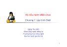 Bài giảng Hệ điều hành Unix-Linux: Chương 7 - Đặng Thu Hiền