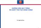 Quy trình rà soát thủ tục hành chính: Bài giảng hướng dẫn từ TS. Ngô Hải Phan