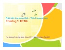 Bài giảng Phát triển ứng dụng Web: Chương 1 - ThS. Lương Trần Hy Hiến (Web Programming)