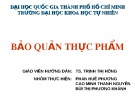 Bảo quản thực phẩm: Bài thuyết trình [Mới nhất]