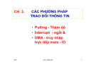 Bài giảng Thiết bị ngoại vi và kỹ thuật ghép nối Chương 3: Bùi Quốc Anh