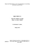 Truyền thông xã hội phục vụ phát triển: Học phần 11