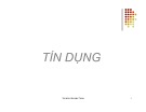 Bài giảng Tín dụng Chương 3: ThS. Nguyễn Anh Tuấn (Mới Nhất)