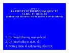 Bài giảng Quản trị kinh doanh quốc tế: Lý thuyết thương mại quốc tế và đầu tư quốc tế - Chương 2