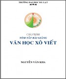 Giáo trình Văn học Xô Viết tóm tắt bài giảng: Phần 2