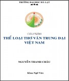 Giáo trình Thể loại thơ văn trung đại Việt Nam: Phần 1