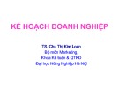 Bài giảng Kế hoạch doanh nghiệp: Chương 1 - TS. Chu Thị Kim Loan